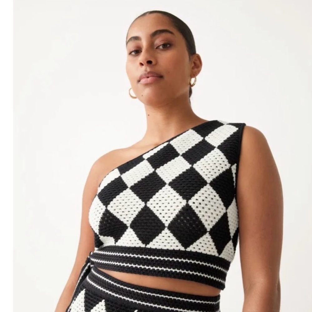 & OTHER STORIES Harlequin Crochet Top
